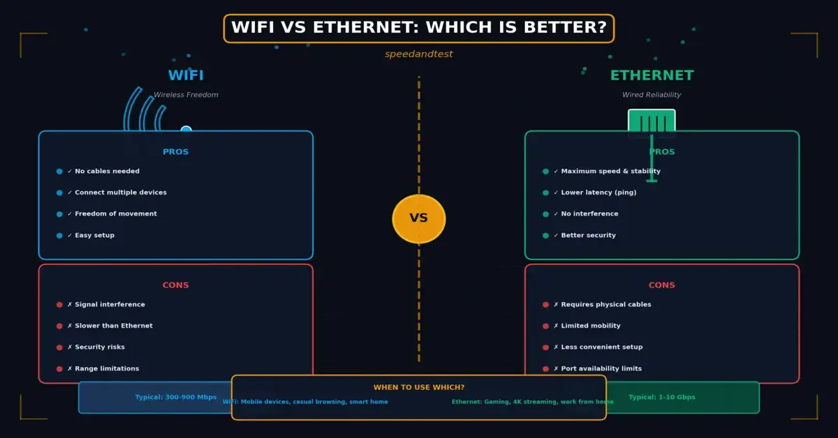 Ethernet vs. WiFi