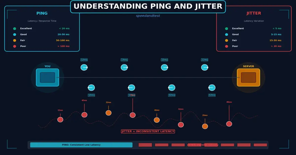 Jitter and Ping