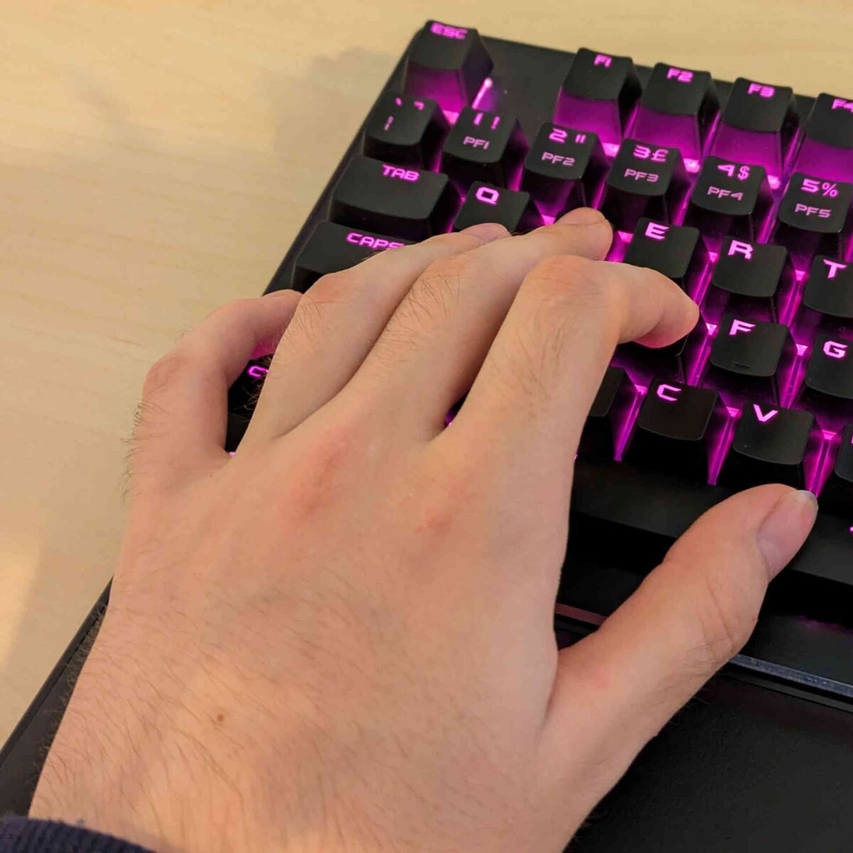 Person securing their home network settings on a computer