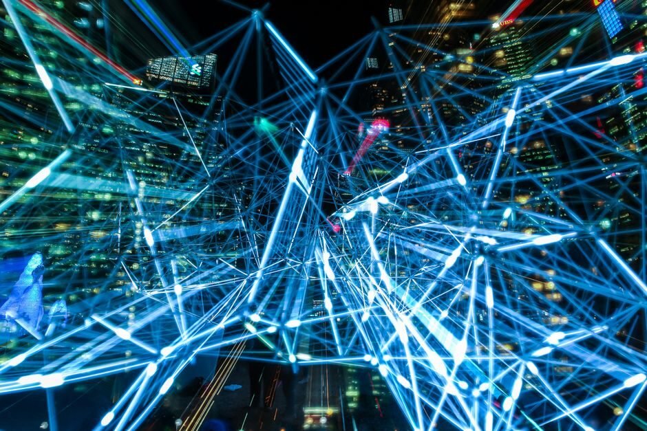 Smart city network with interconnected devices and sensors