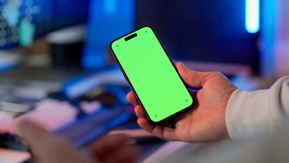 Speed test results displayed on a smartphone screen