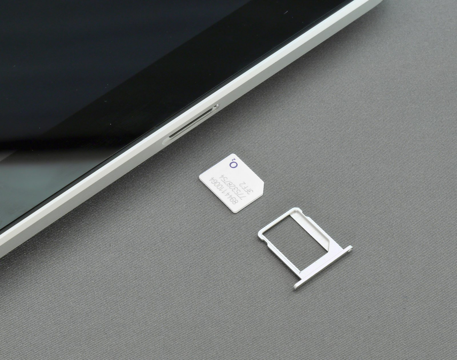 Close-up of a traditional SIM card that an eSIM can replace